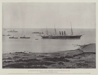 The Stranding of the Steam-Ship Paris, the Vessel as She Lies on the Manacles Rocks